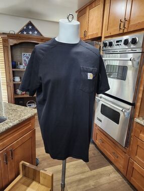 Carhartt Force Relaxed Fit Midweight Short Sleeve Black T-Shirt Size Men's Large